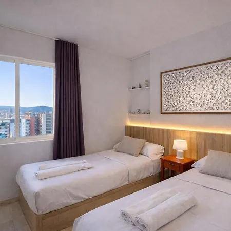 Panoramic Sea Views Levante Beachfront Pool Apartment Benidorm