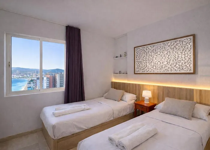 Panoramic Sea Views Levante Beachfront Pool Apartment Benidorm